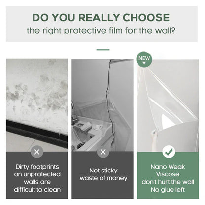 Self- Adhesive Transparent Wall Protection Film (Pack of 2)