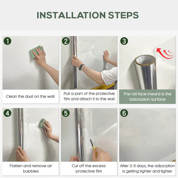 Self- Adhesive Transparent Wall Protection Film (Pack of 2)